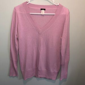 J Crew V Neck Sweater Lavender